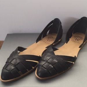 Vince Camuto black leather sandals size 9